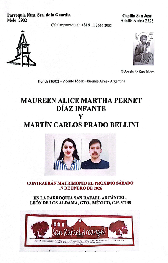 Boda Pernet Díaz Infante y Prado Bellini